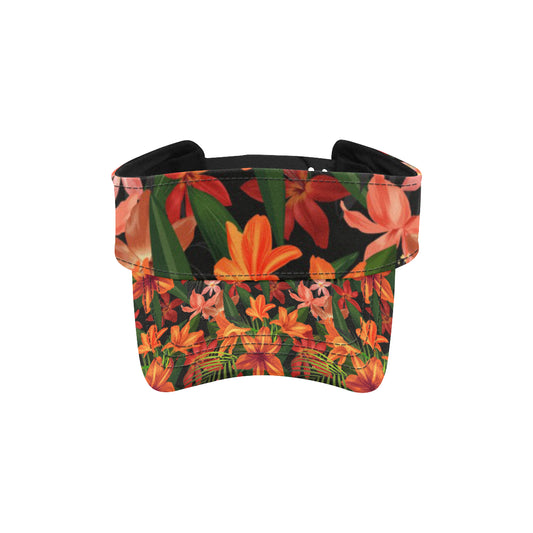 Amaryllis Pattern Print Design AL05 Unisex Sun Visor