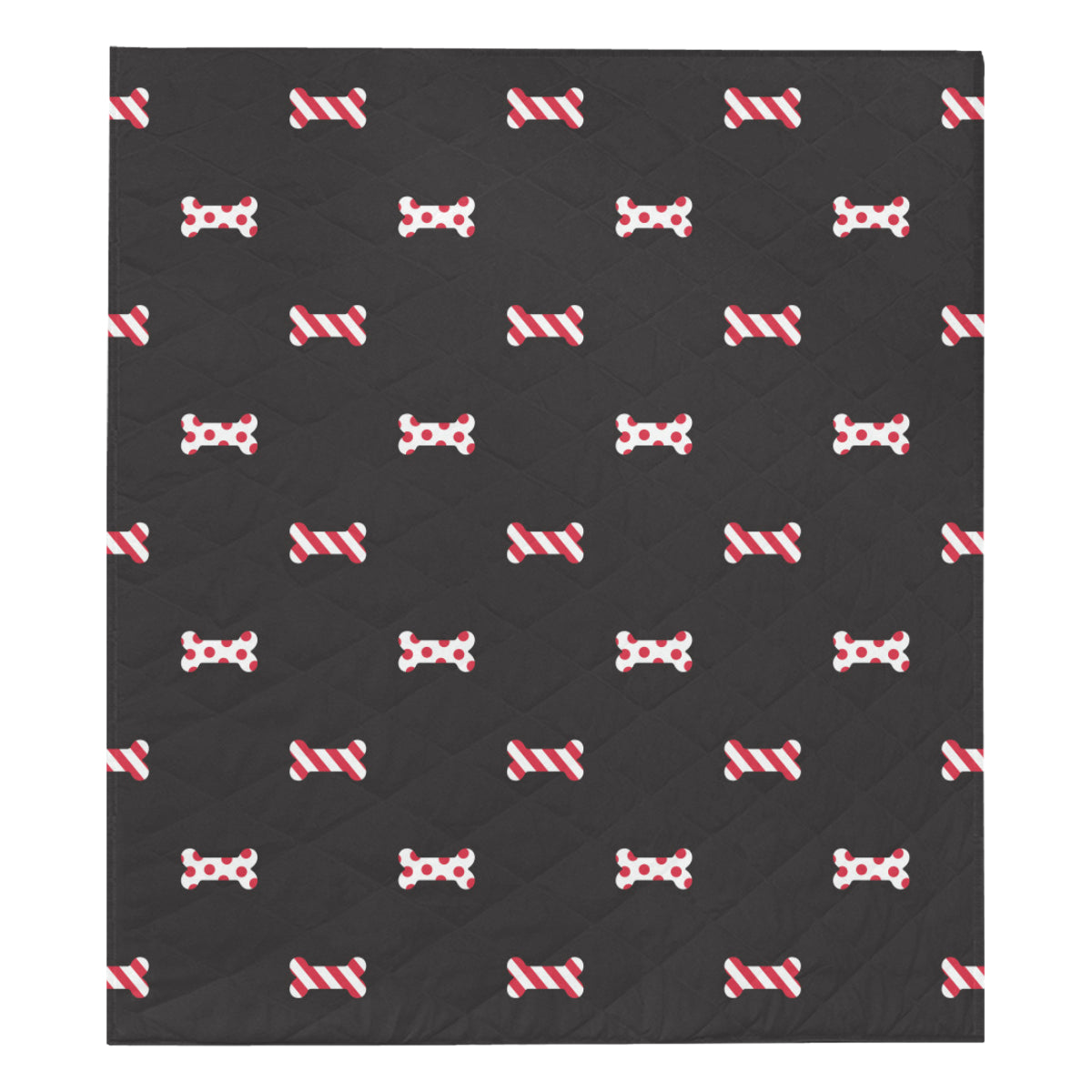 Dog Bone Pattern Print Design 04 Premium Quilt