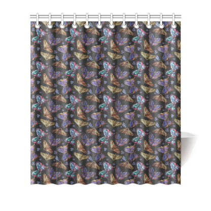 Butterfly Pattern Print Design 013 Shower Curtain