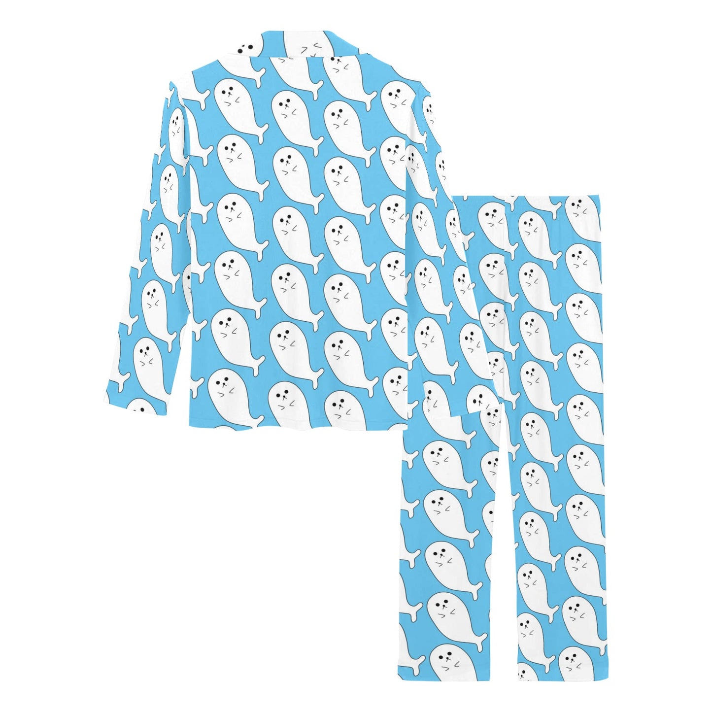 Sea Lion Print Design LKS402 Women's Long Pajama Set