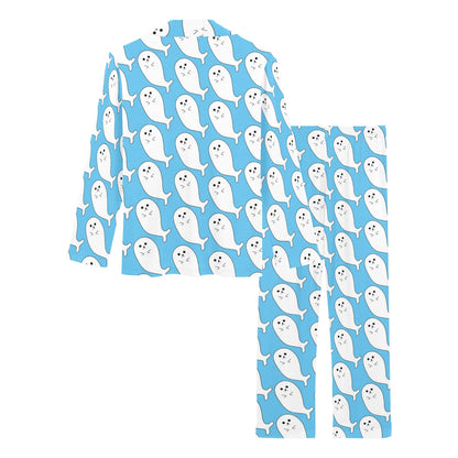 Sea Lion Print Design LKS402 Women's Long Pajama Set