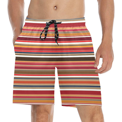 Serape Print Design LKS301 Men's Swim Trunks Beach Shorts