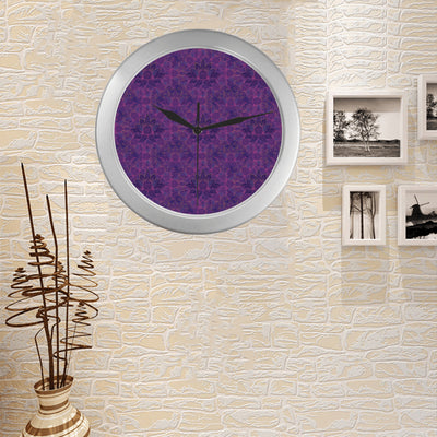 Bohemian Lotus Mandala Style Wall Clock
