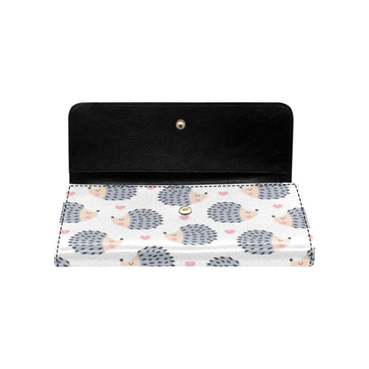Hedgehog Baby Pattern Print Design 03 Women's Trifold Wallet