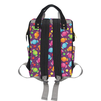 Candy Pattern Print Design CA05 Diaper Bag Backpack
