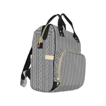 Cable Knit Pattern Print Design 01 Diaper Bag Backpack