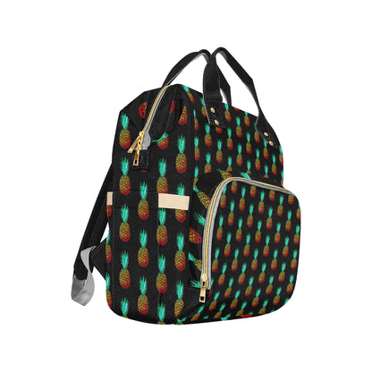 Pineapple Pattern Print Design A05 Diaper Bag Backpack