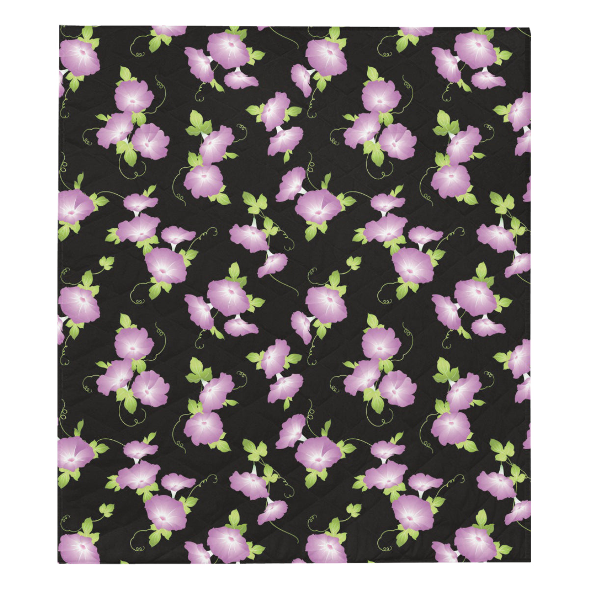 Morning Glory Pattern Print Design MG02 Premium Quilt