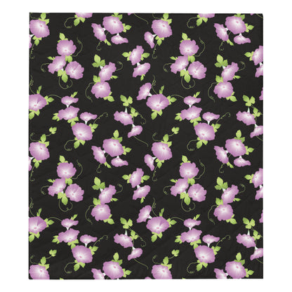 Morning Glory Pattern Print Design MG02 Premium Quilt