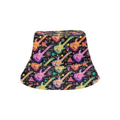 Electric Guitar Print Design LKS403 Unisex Bucket Hat