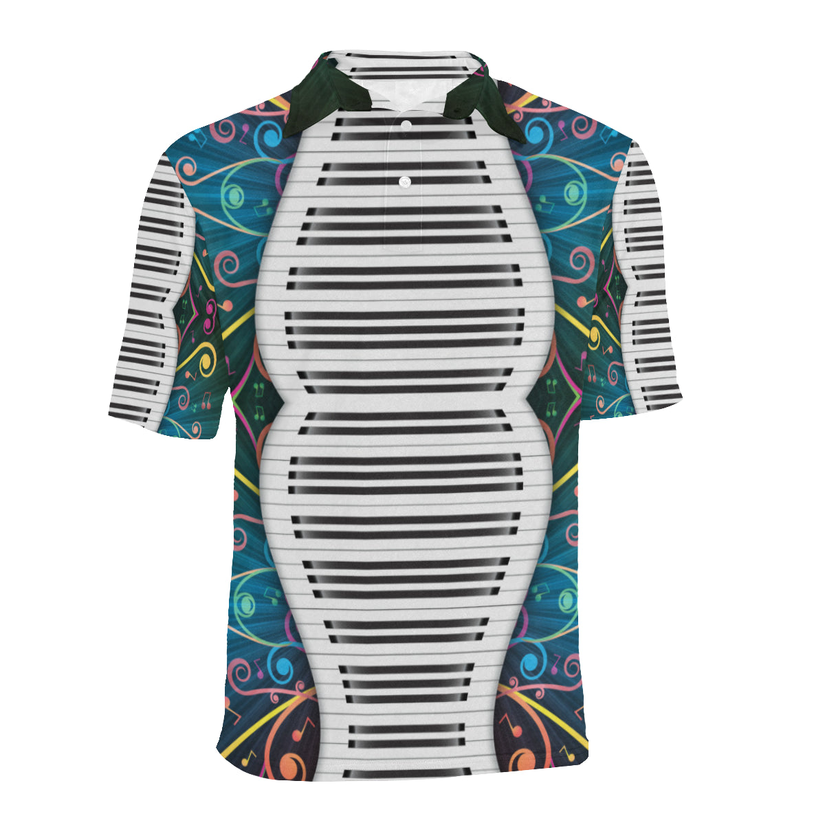 Piano Pattern Print Design 01 Men Polo Shirt