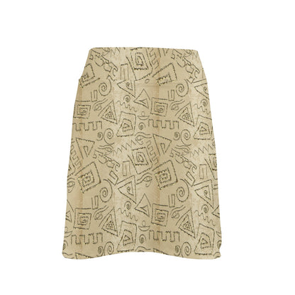 Ancient Greek Print Design LKS3013 17" Golf & Pickleball Skort with Pockets