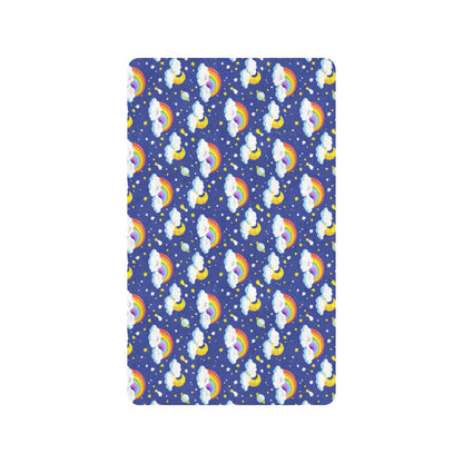 Rainbow Space Design Print Rubber Doormat