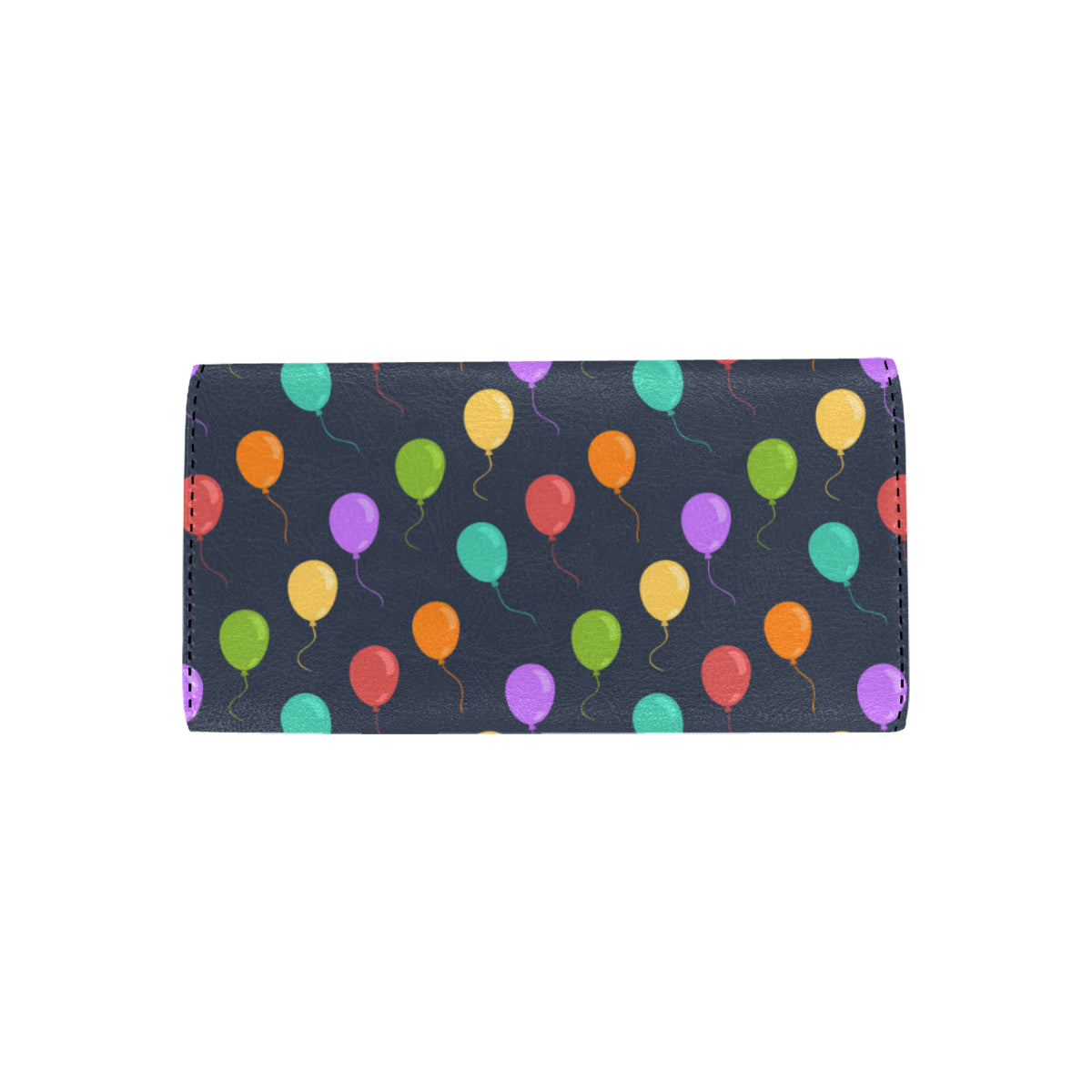 Ballon Colorful Pattern Print Design 03 Women's Trifold Wallet