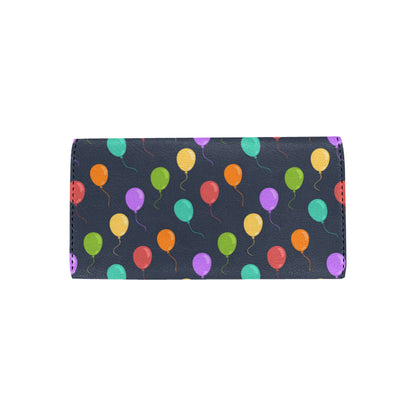 Ballon Colorful Pattern Print Design 03 Women's Trifold Wallet