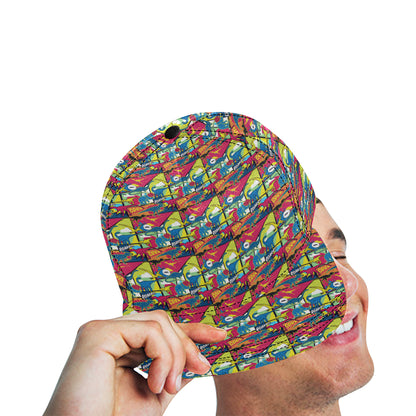 Dinosaur Comic Pop Art Style Snapback Cap
