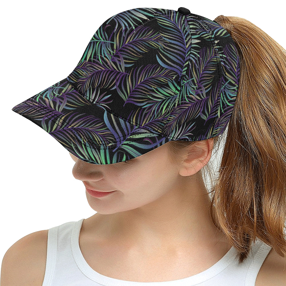 Tropical Palm Leaves Pattern Brightness Snapback Cap