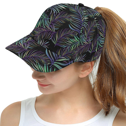 Tropical Palm Leaves Pattern Brightness Snapback Cap