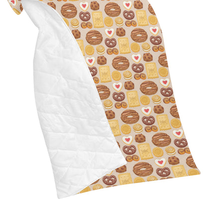 Cookie Pattern Print Design 02 Premium Quilt