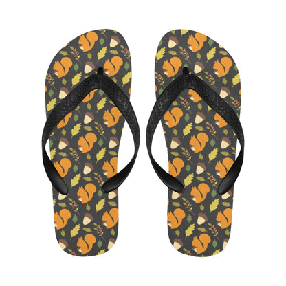Squirrel Print Design LKS301 Flip Flops