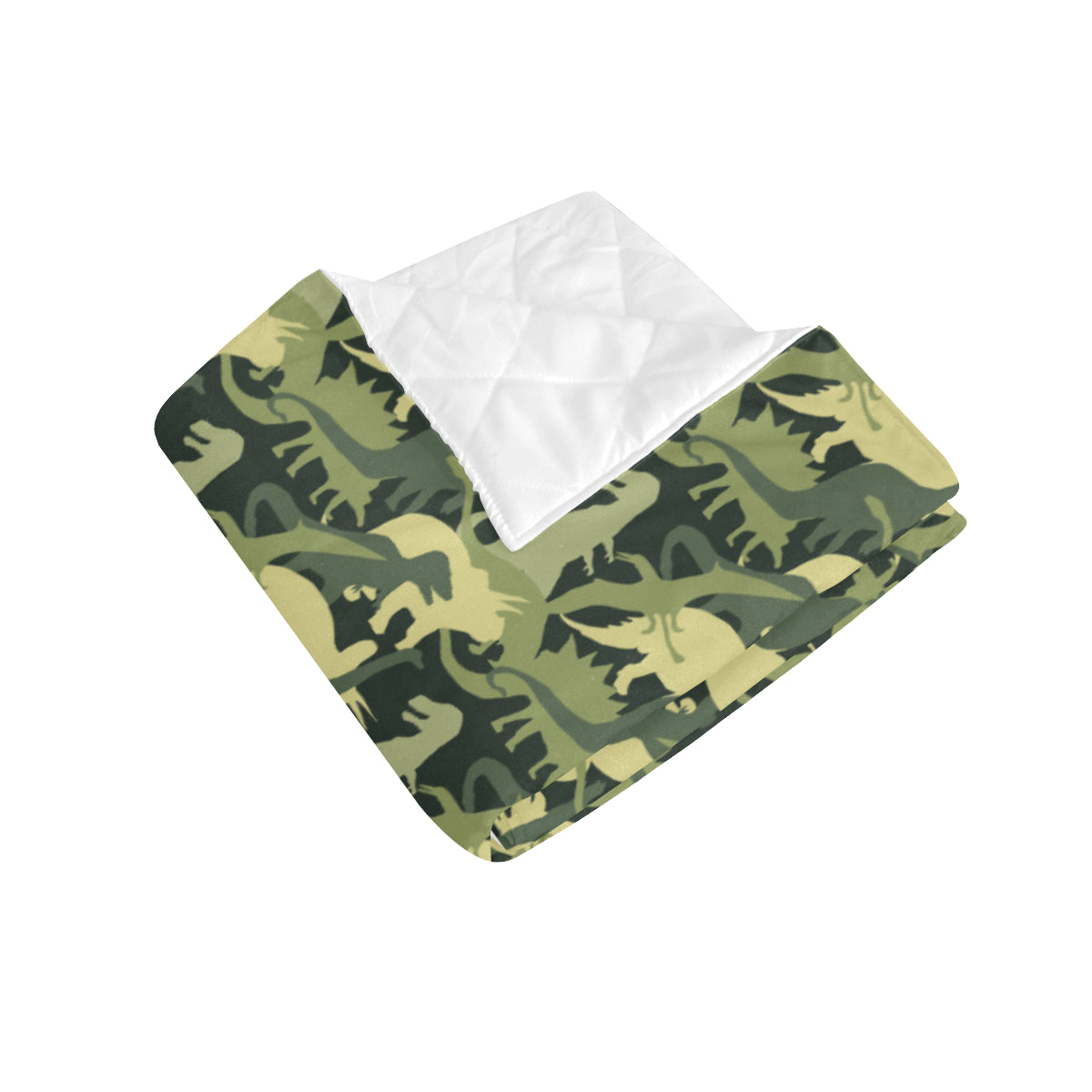 Camouflage Dinosaur Pattern Print Design 03 Premium Quilt