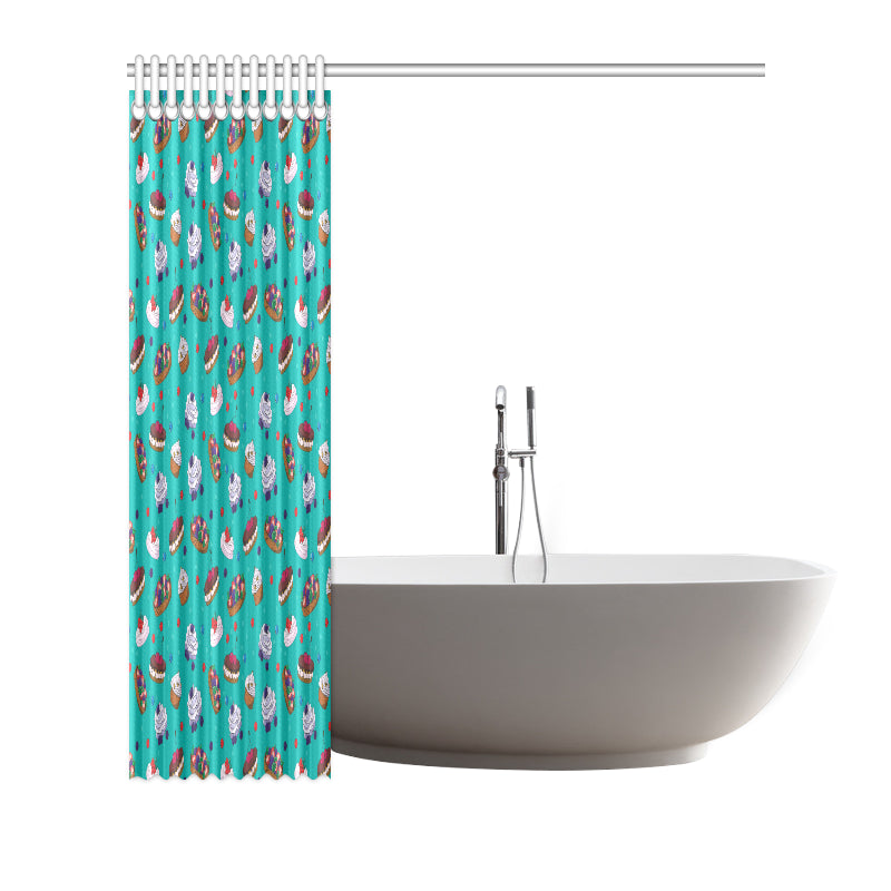 Cake Pattern Print Design 07 Shower Curtain