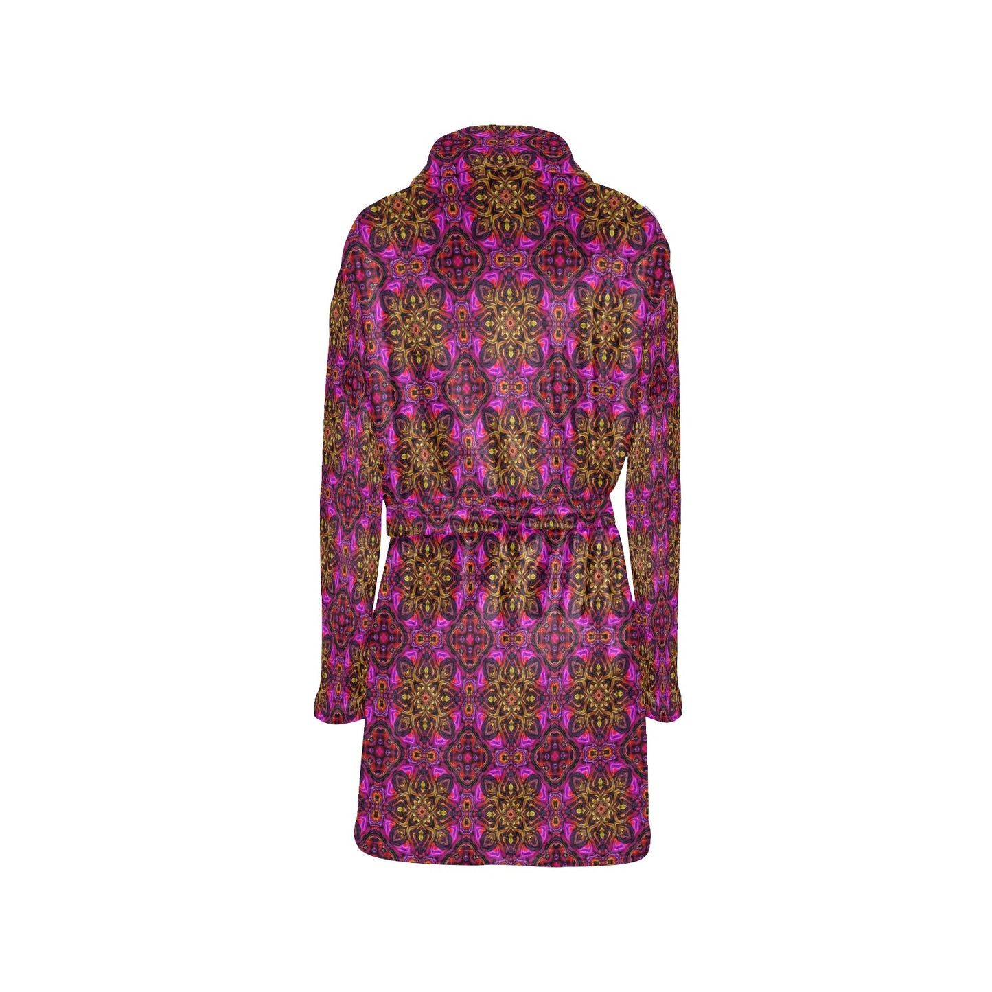 kaleidoscope Abstract Print Design Women's Fleece Robe