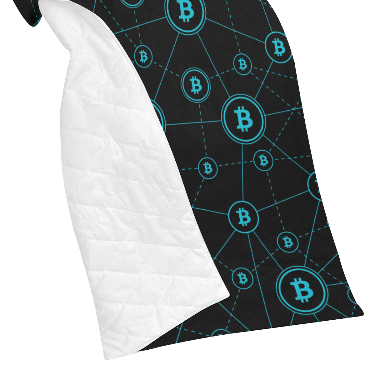 Cryptocurrency Pattern Print Design 01 Premium Quilt