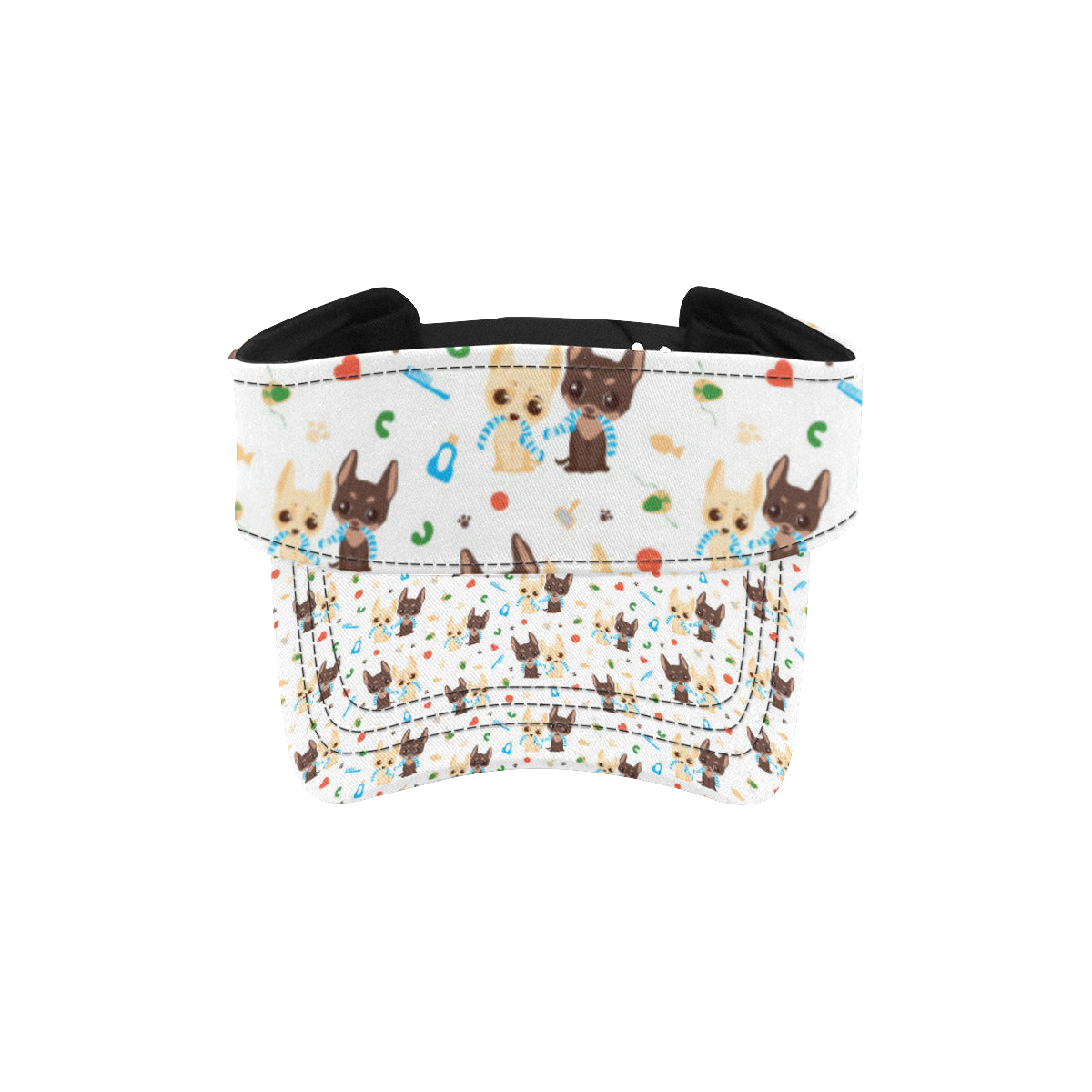 Chihuahua Pattern Print Design 06 Unisex Sun Visor
