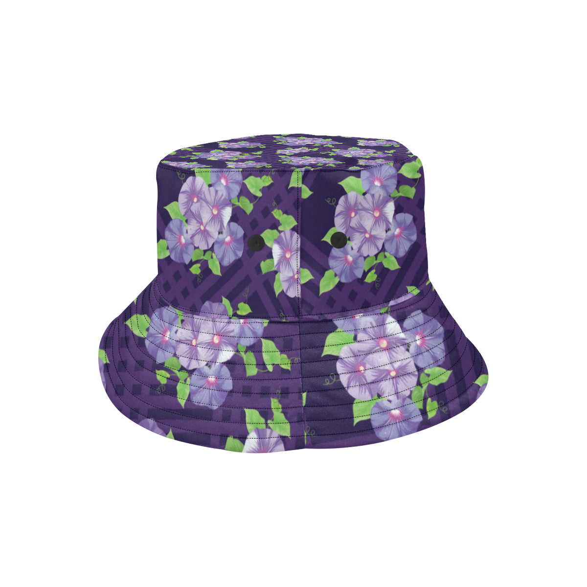 Morning Glory Pattern Print Design MG03 Unisex Bucket Hat