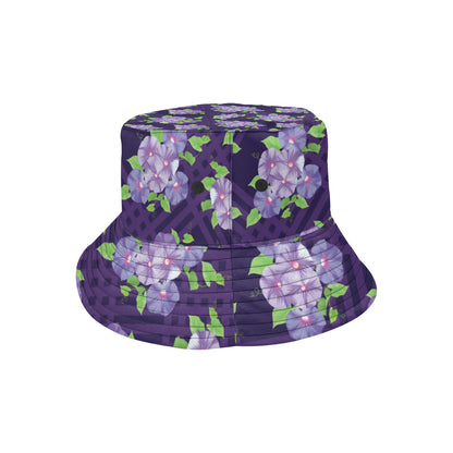 Morning Glory Pattern Print Design MG03 Unisex Bucket Hat