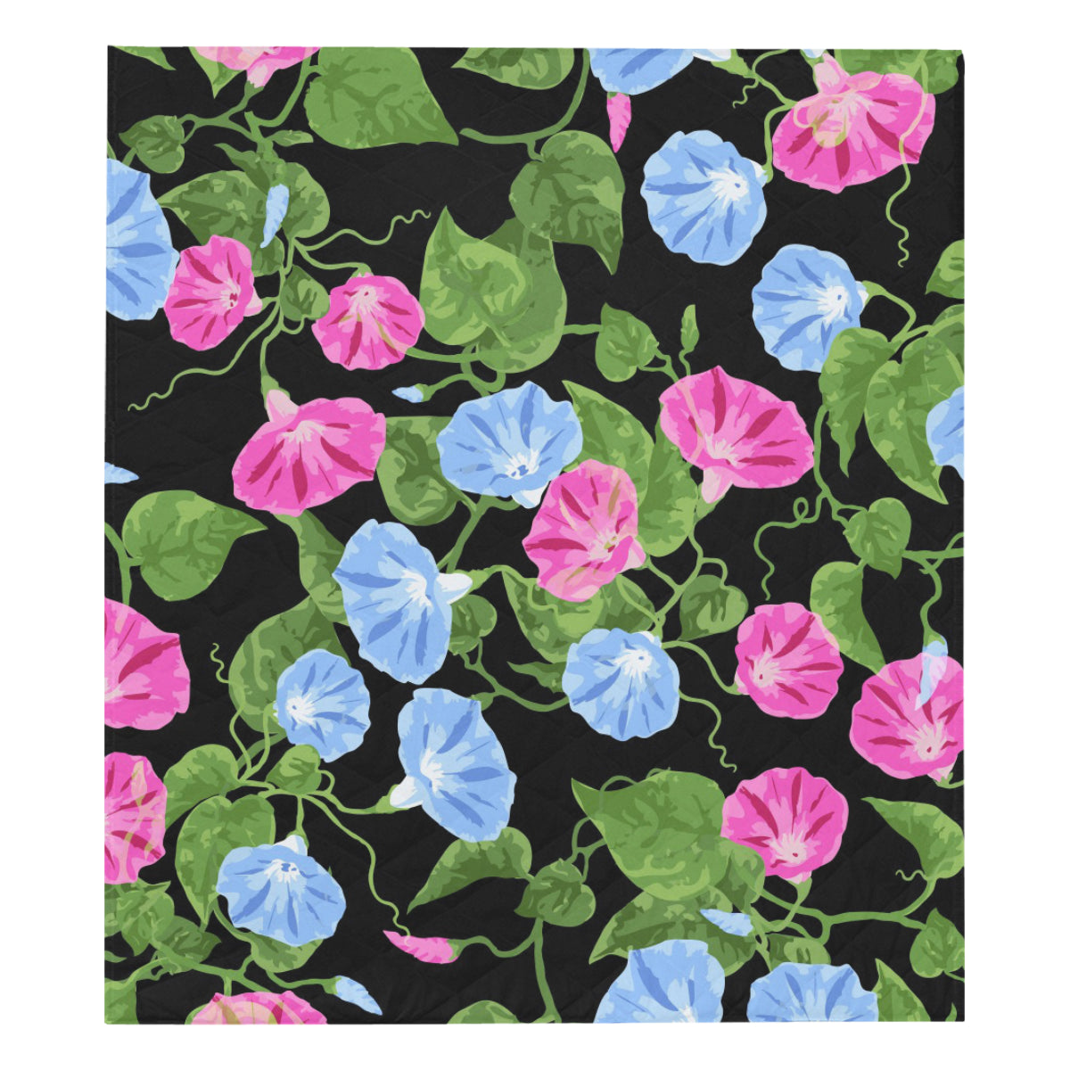 Morning Glory Pattern Print Design MG04 Premium Quilt