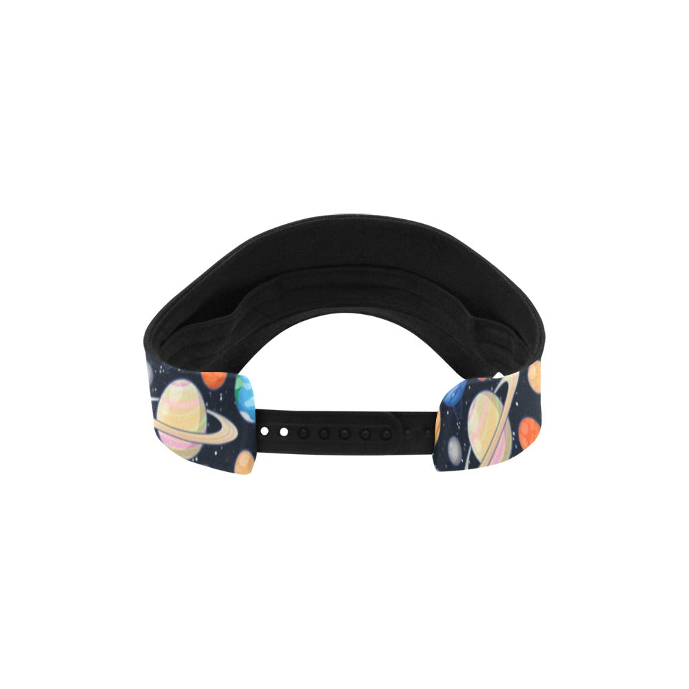 Planet Colorful Print Design LKS301 Unisex Sun Visor