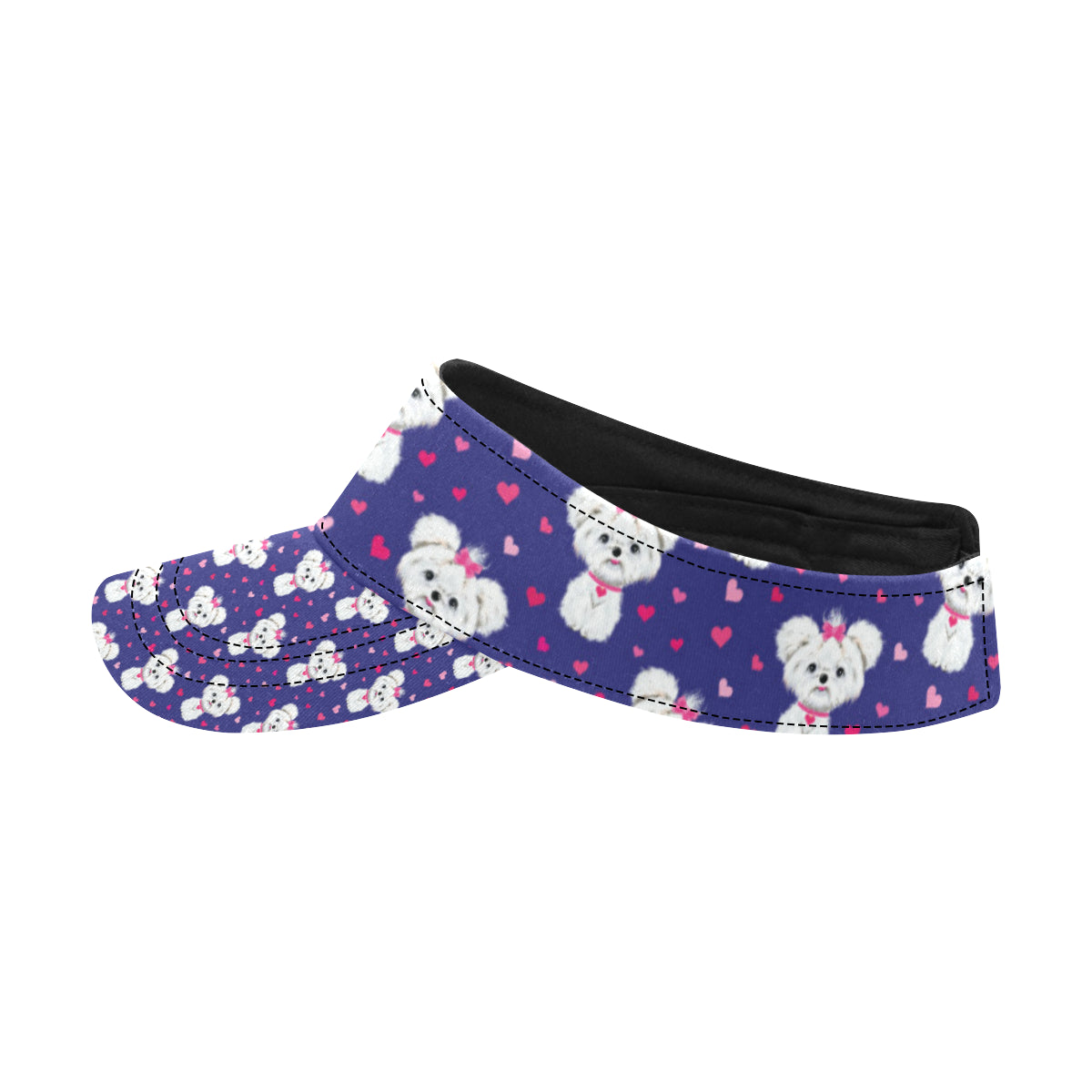 Maltese Pattern Print Design 02 Unisex Sun Visor