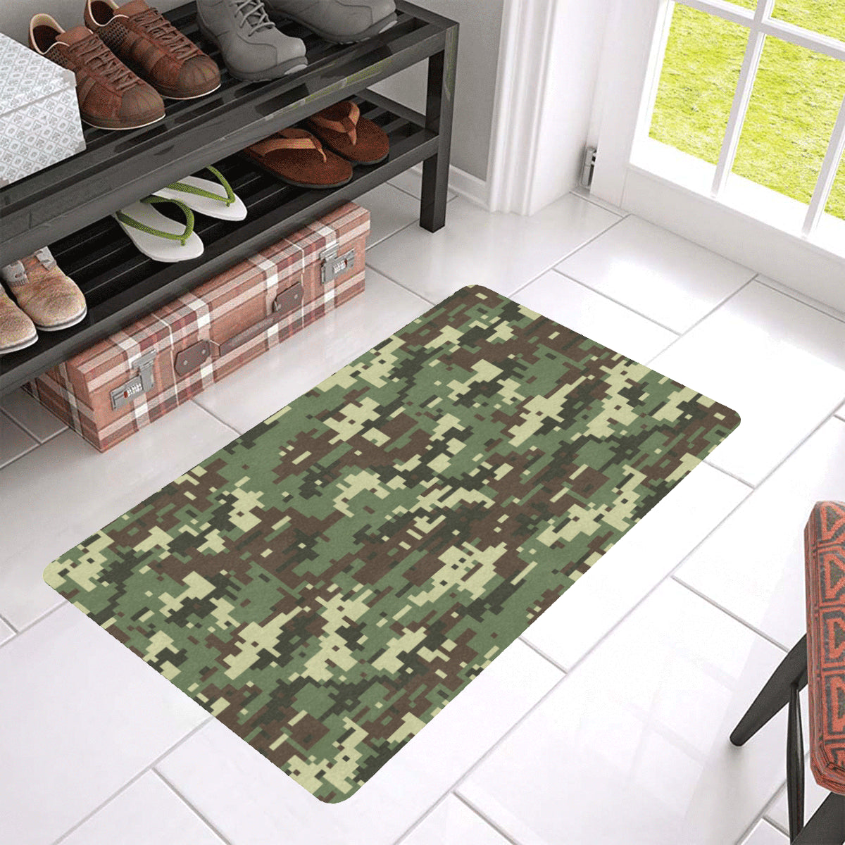ACU Digital Army Camouflage Rubber Doormat