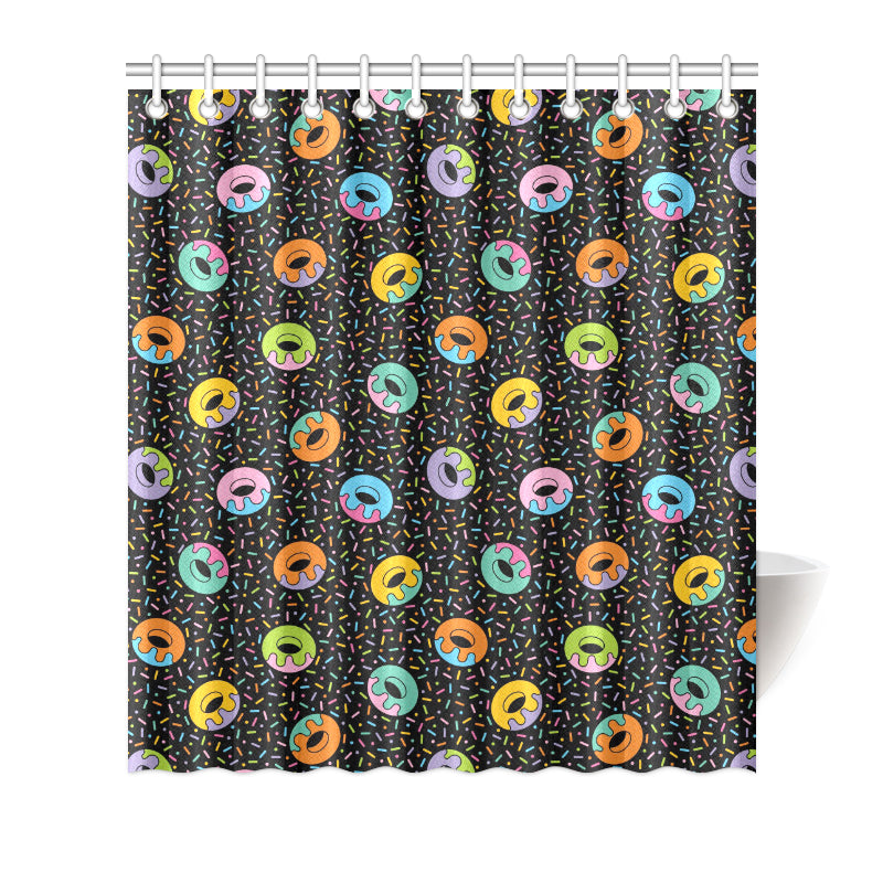Donut Pattern Print Design DN012 Shower Curtain