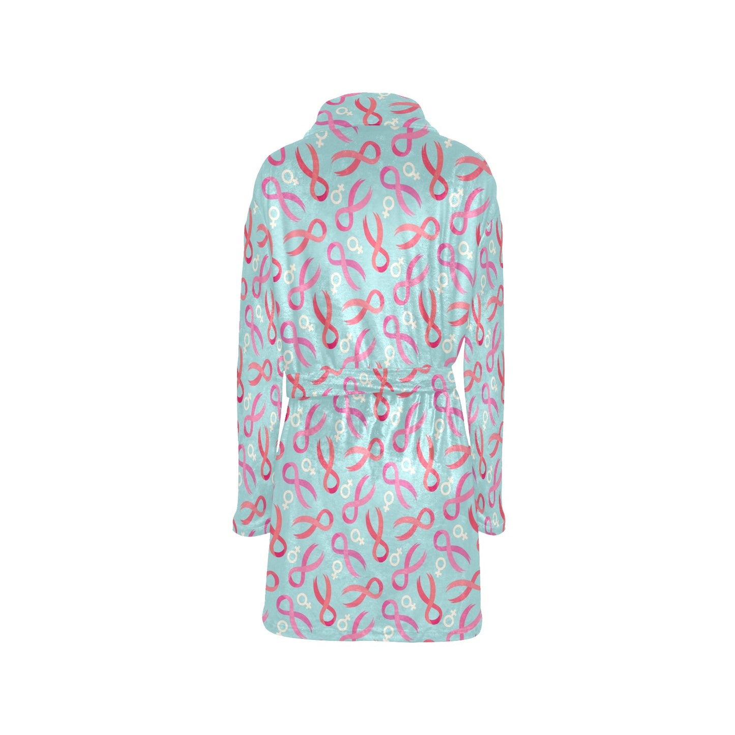 Breast cancer Pattern Print Design 03 Women's Fleece Robe