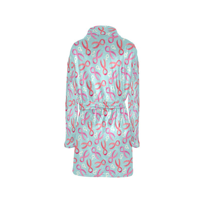 Breast cancer Pattern Print Design 03 Women's Fleece Robe