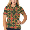 Irish Pattern Print Design 01 Women's Polo Shirt