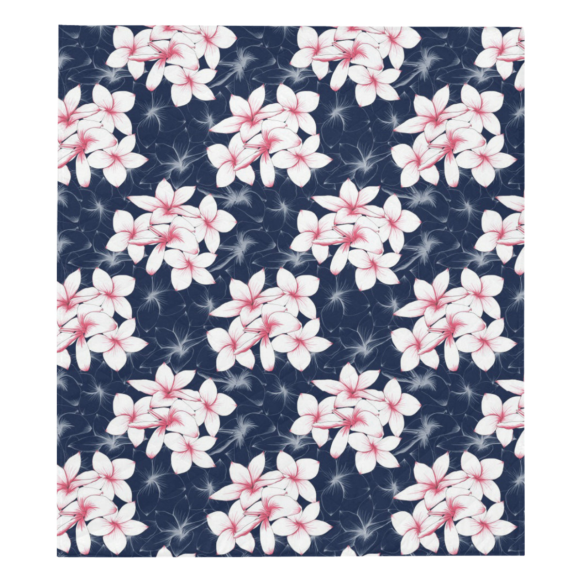 Plumeria Pattern Print Design PM017 Premium Quilt