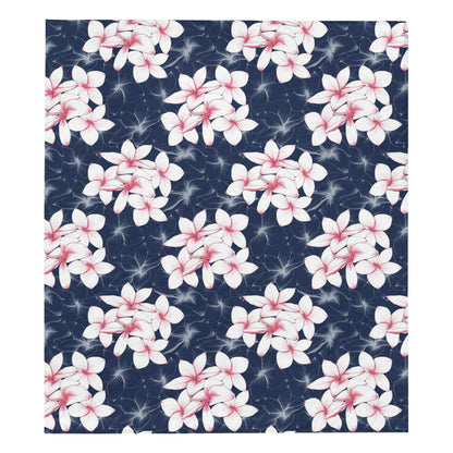 Plumeria Pattern Print Design PM017 Premium Quilt