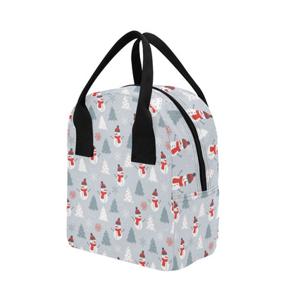 Snowman Print Design LKS302 Insulated Lunch Bag