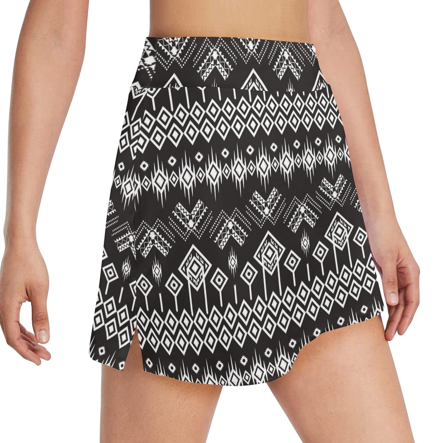 Tribal Pattern Print Design LKS304 17" Golf & Pickleball Skort with Pockets