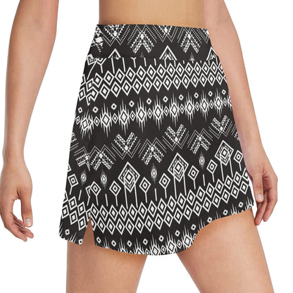 Tribal Pattern Print Design LKS304 17" Golf & Pickleball Skort with Pockets