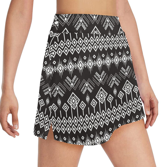 Tribal Pattern Print Design LKS304 17" Golf & Pickleball Skort with Pockets