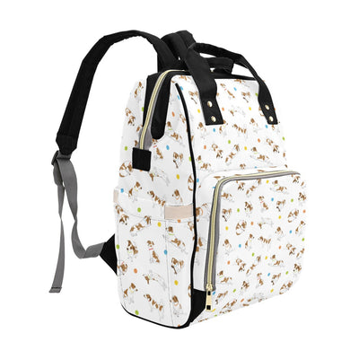 Russell Terriers With Balls Print Design LKS307 Diaper Bag Backpack