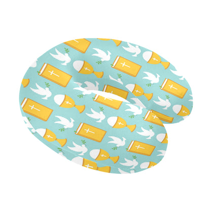 Christian Pattern Print Design 02 U-Shaped Travel Neck Pillow