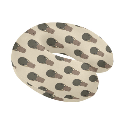 Platypus Pattern Print Design A03 U-Shaped Travel Neck Pillow