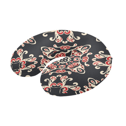 Medallion Pattern Print Design 01 U-Shaped Travel Neck Pillow