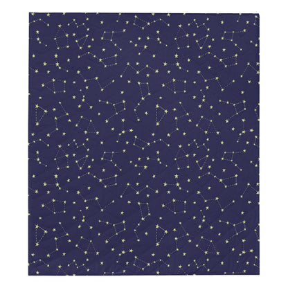 Constellation Pattern Print Design 02 Premium Quilt